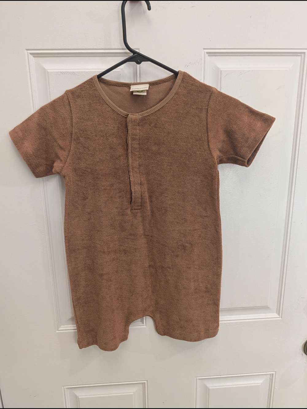 Summer & Storm Short-Sleeve Terry Romper Organic Cotton
